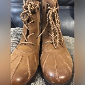 UGG Brown Lace-Up Boots